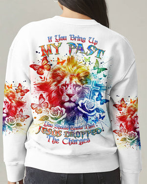 Jesus Dropped The Charges Lion Women's All Over Print Shirt - Tlnt1109245
