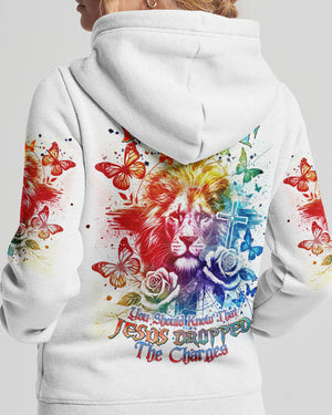 Jesus Dropped The Charges Lion Women's All Over Print Shirt - Tlnt1109245