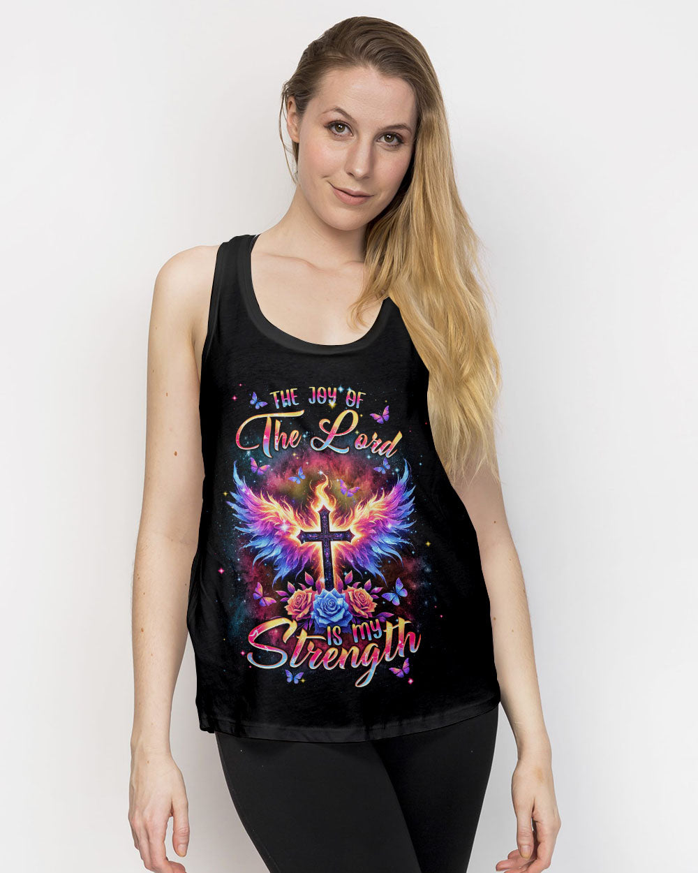The Joy Of The Lord Cross Wings Women's All Over Print Shirt - Tlnt1206241