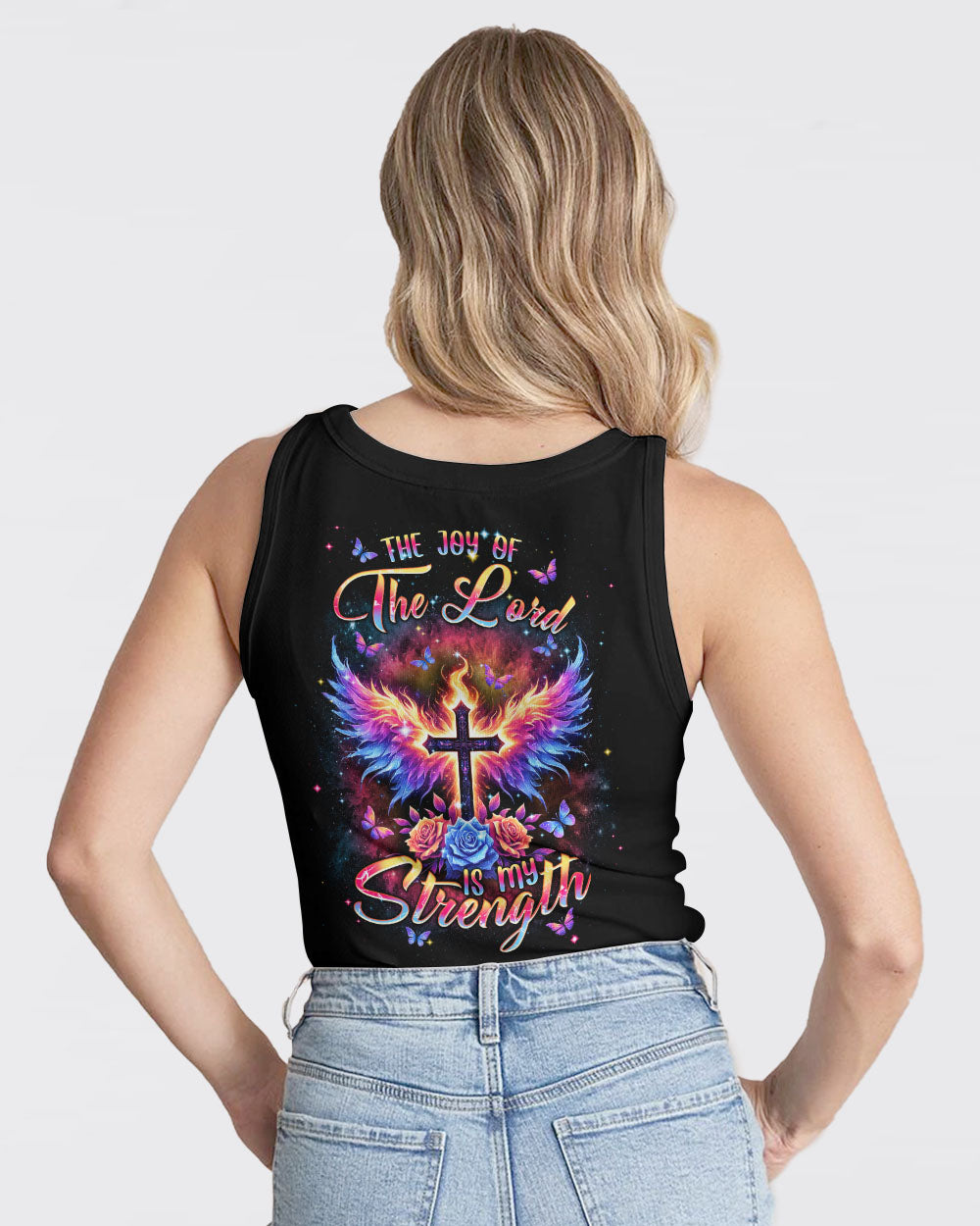 The Joy Of The Lord Cross Wings Women's All Over Print Shirt - Tlnt1206241