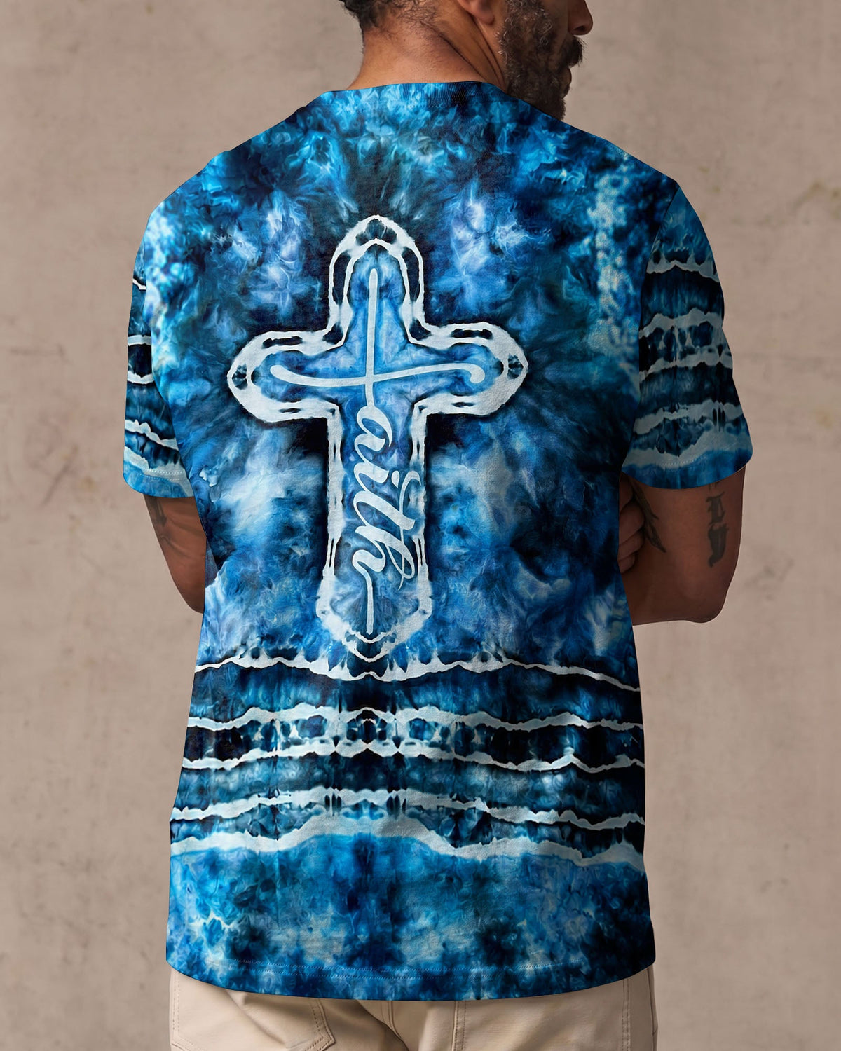 Faith Cross Burst Men's All Over Print Shirt - Tlnt1206264