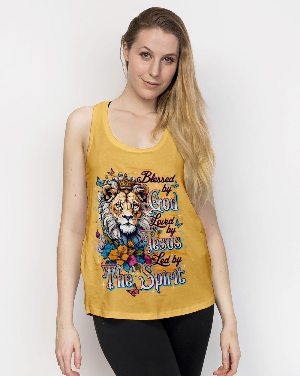 Blessed By God Lion Women's All Over Print Shirt - Tlnt1212251