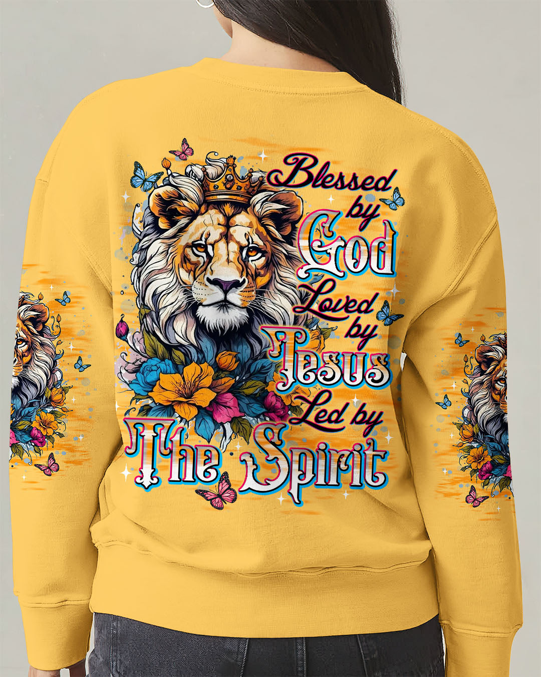 Blessed By God Lion Women's All Over Print Shirt - Tlnt1212251