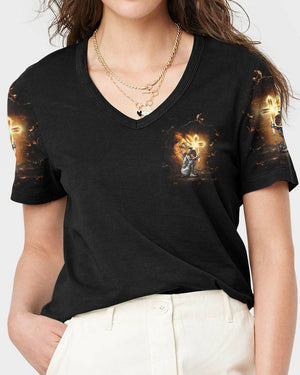 A Child Of God A Woman Of Faith Women's All Over Print Shirt  - Tlnt1301253