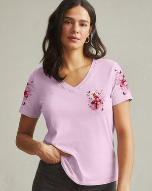I Believe There Are Angels Among Us Cardinal Women's All Over Print Shirt    - Tlnt1303252