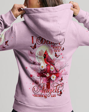 I Believe There Are Angels Among Us Cardinal Women's All Over Print Shirt    - Tlnt1303252