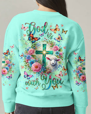 God Is With You Lamb Women's All Over Print Shirt - Tlnt1501252