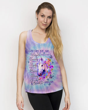 God Says You Are Horses Women's All Over Print Shirt   - Tlnt1507251