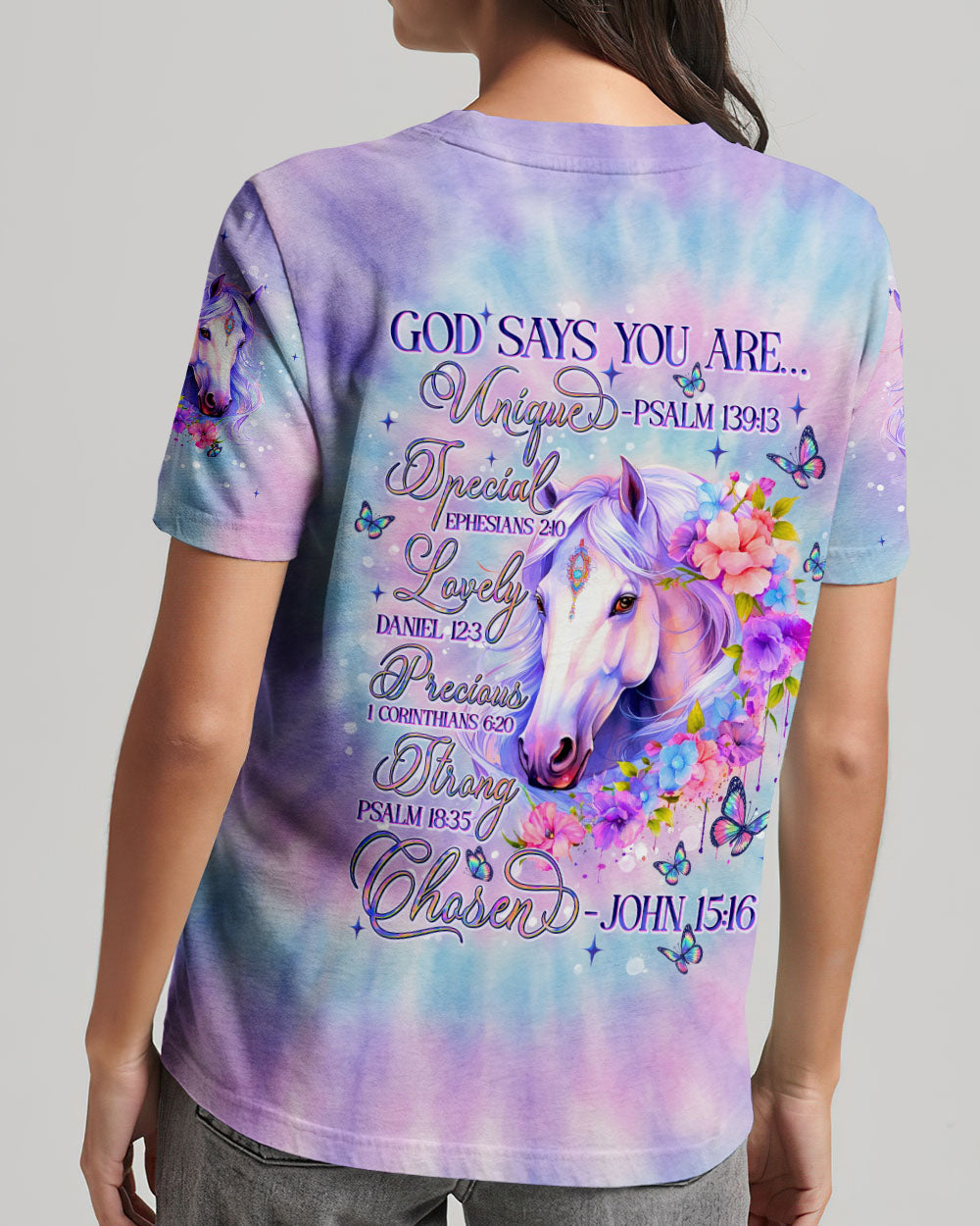 God Says You Are Horses Women's All Over Print Shirt   - Tlnt1507251