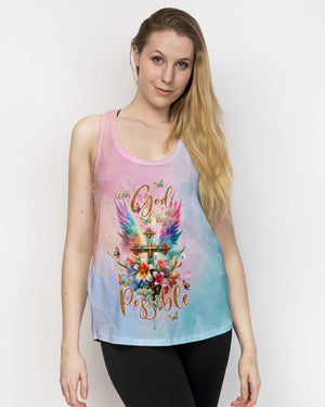With God All Things Are Possible Women's All Over Print Shirt - Tlnt1511233