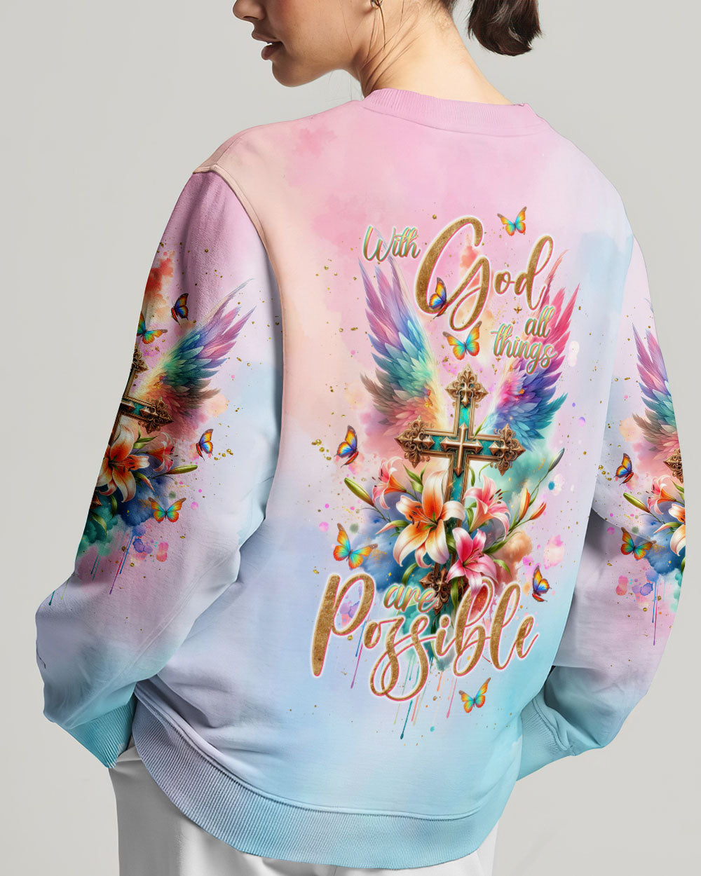With God All Things Are Possible Women's All Over Print Shirt - Tlnt1511233