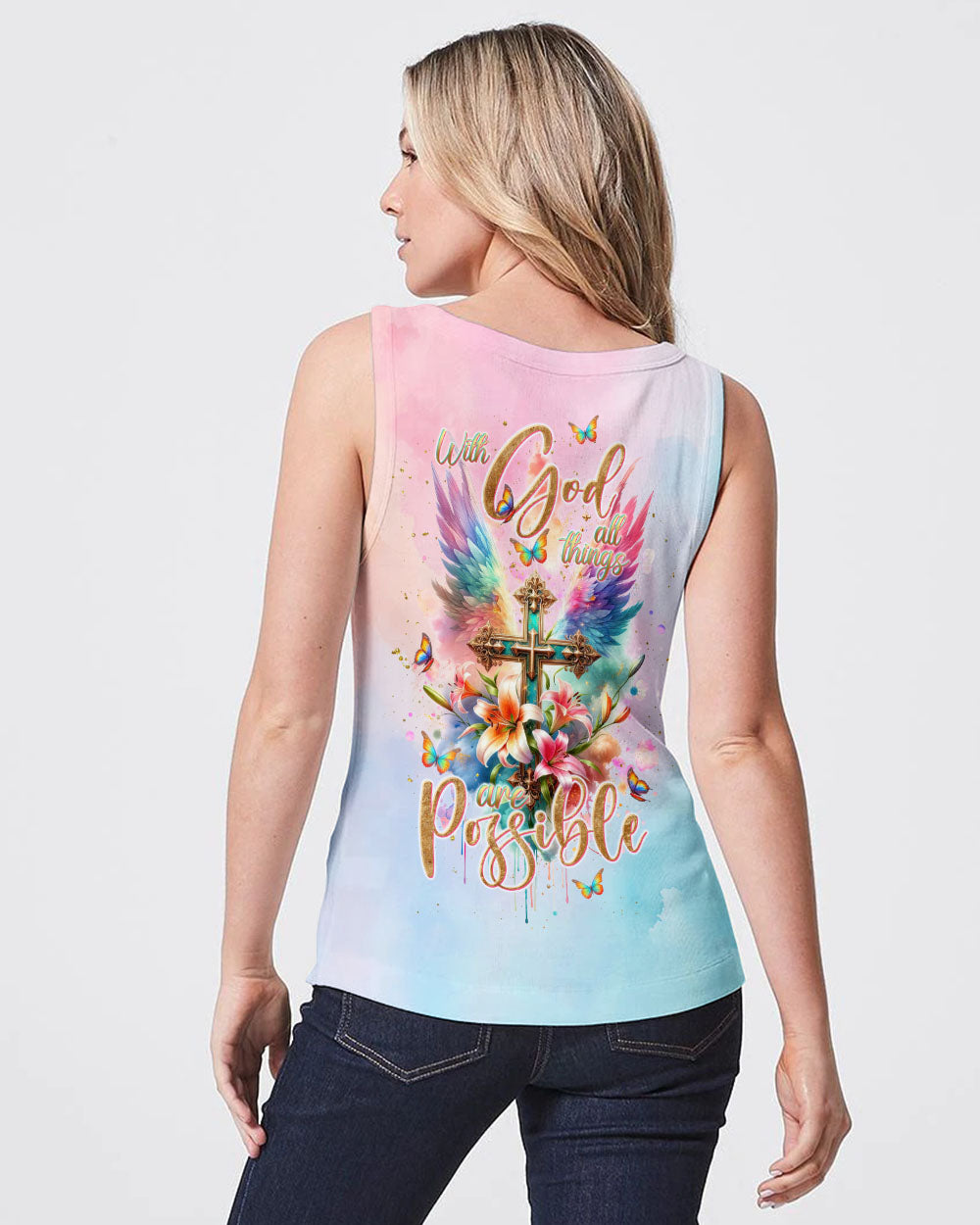 With God All Things Are Possible Women's All Over Print Shirt - Tlnt1511233
