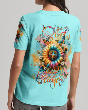 I Believe In God Sunflower Women's All Over Print Shirt - Tlnt1512234