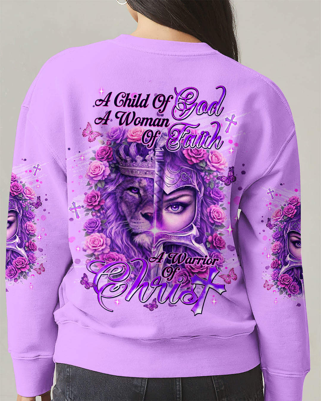 A Child Of God A Woman Of Faith Lion Warrior Women's All Over Print Shirt  - Tlnt1601261