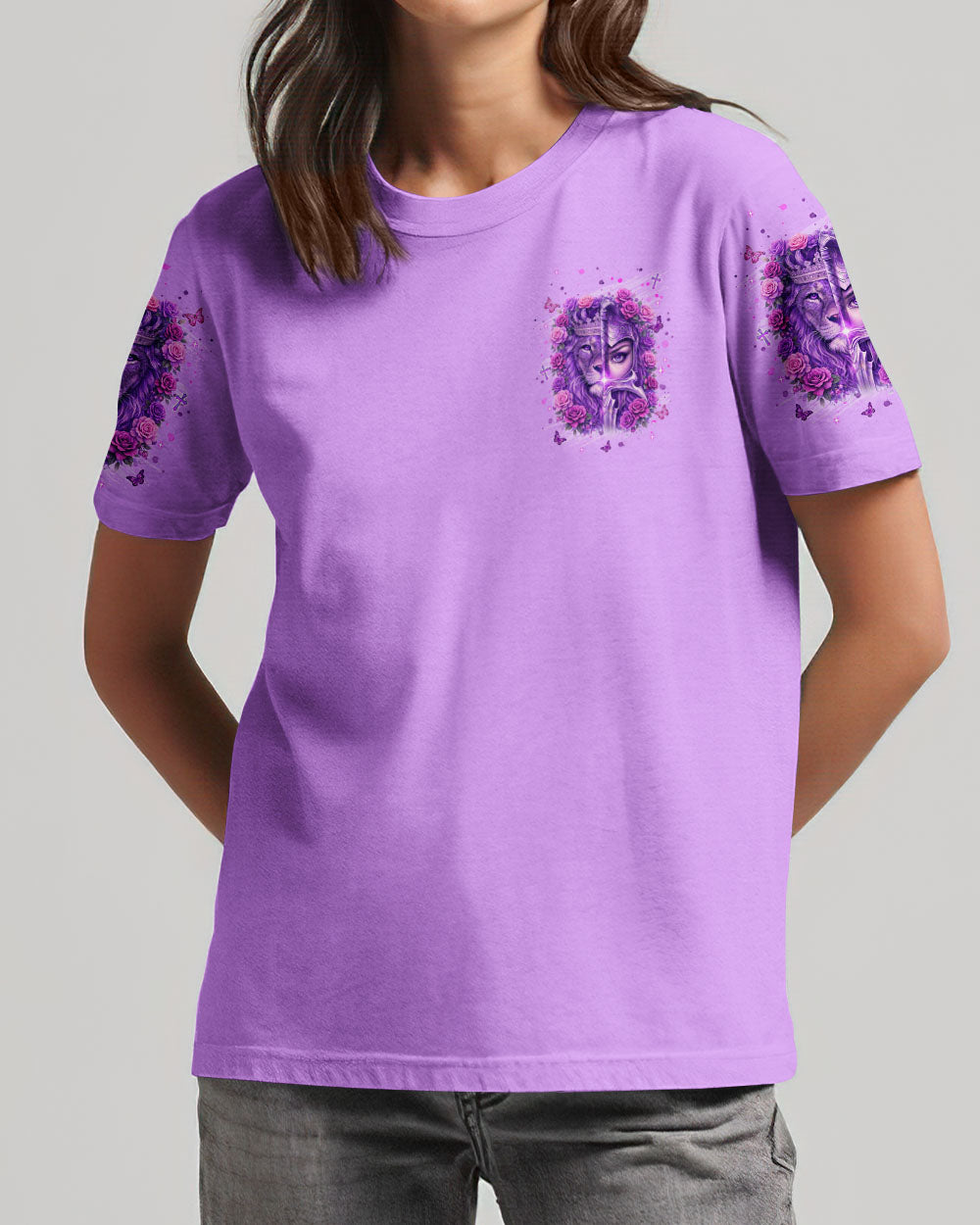 A Child Of God A Woman Of Faith Lion Warrior Women's All Over Print Shirt  - Tlnt1601261