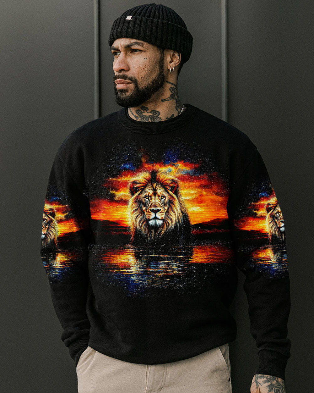 God's Grace Is Bigger Than My Sins Lion Men's All Over Print Shirt - Tlnt1609254