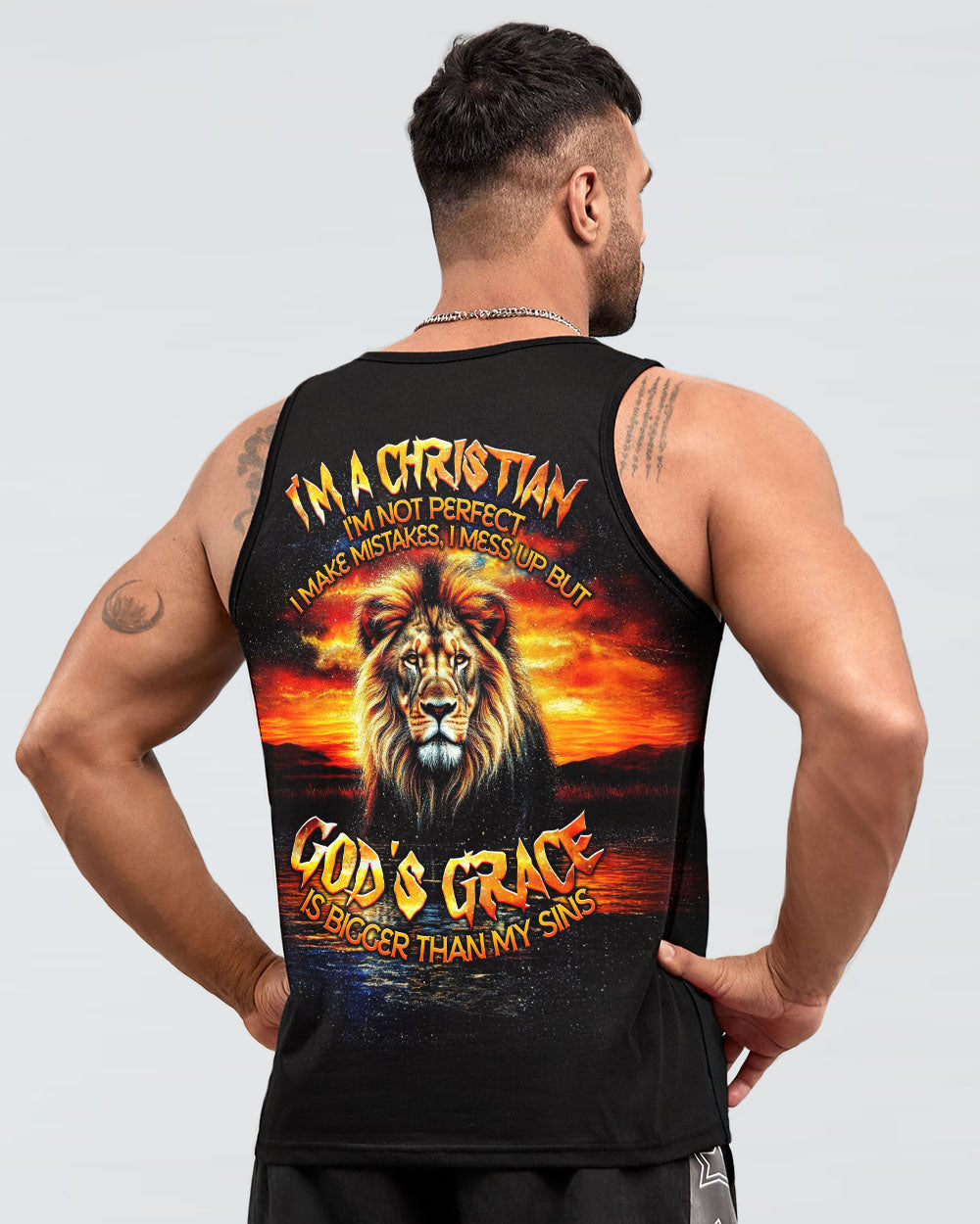 God's Grace Is Bigger Than My Sins Lion Men's All Over Print Shirt - Tlnt1609254
