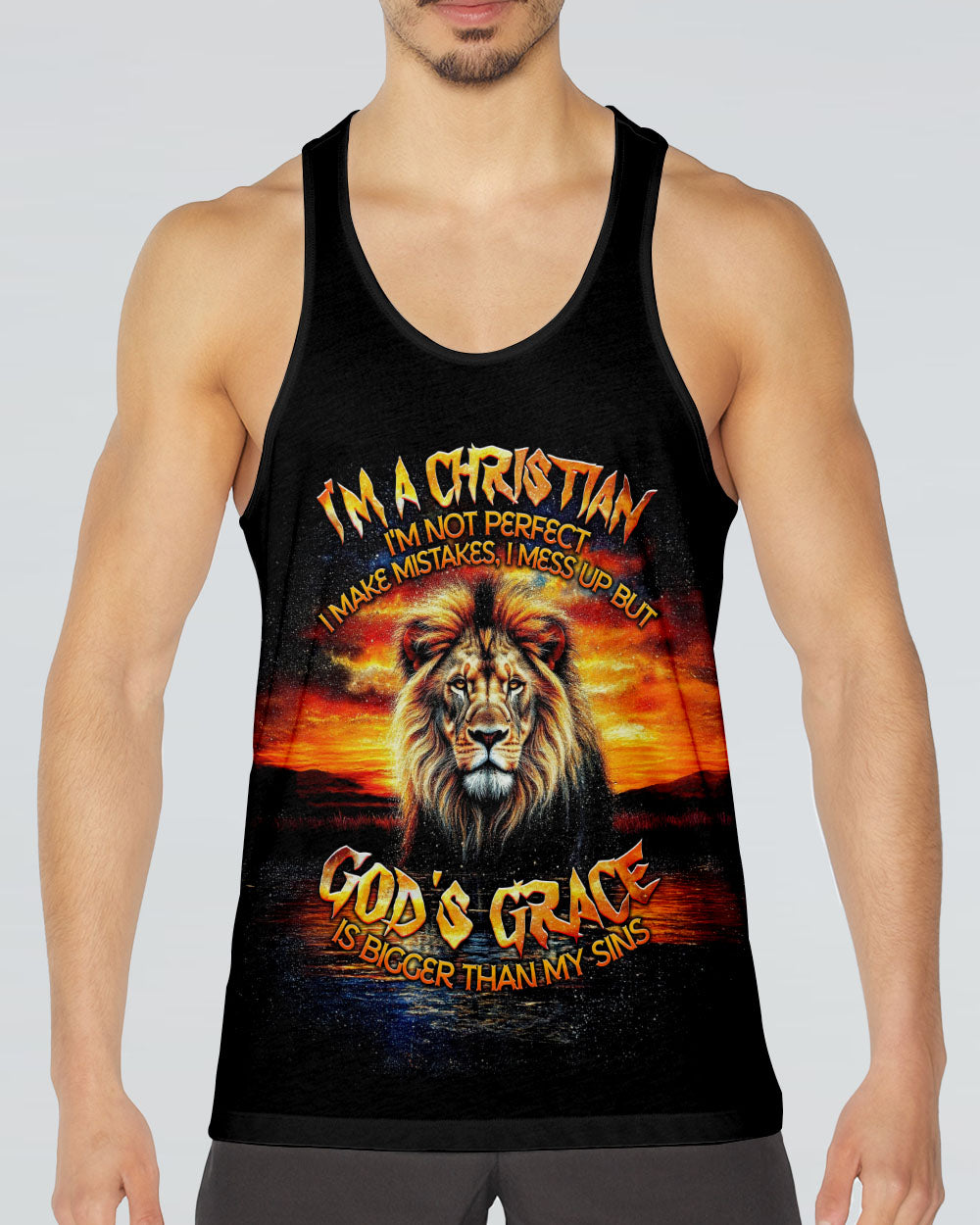 God's Grace Is Bigger Than My Sins Lion Men's All Over Print Shirt - Tlnt1609254