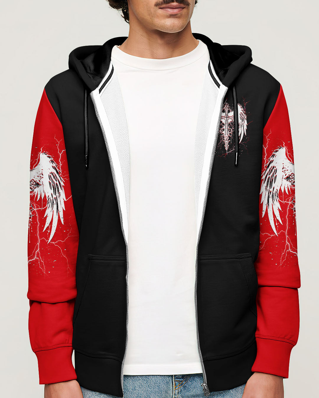 Forgiven Cross Wings Men's All Over Print Shirt  - Tlnt1703252
