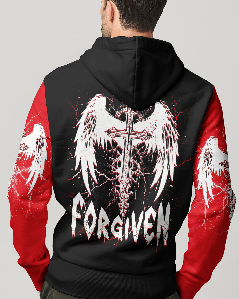 Forgiven Cross Wings Men's All Over Print Shirt  - Tlnt1703252
