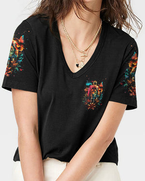 I Am The Daughter Of A King Lion Women's All Over Print Shirt - Tlnt1704241
