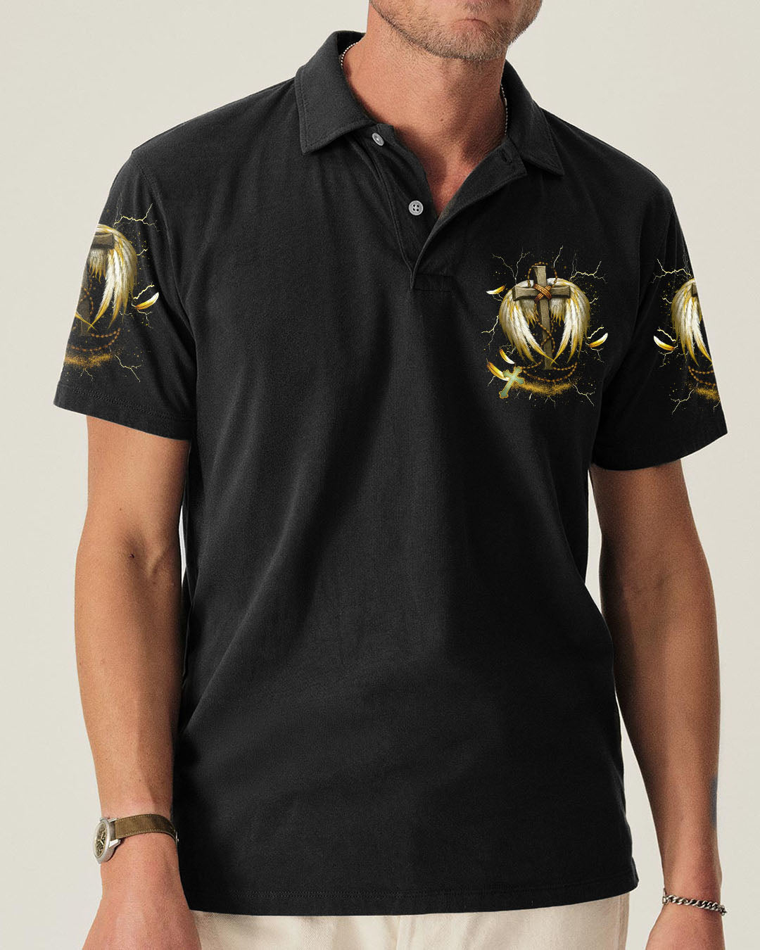 The Reason I’m Old And Wise Cross Wings Men's All Over Print Shirt - Tlnt1711253