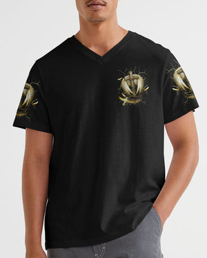 The Reason I’m Old And Wise Cross Wings Men's All Over Print Shirt - Tlnt1711253