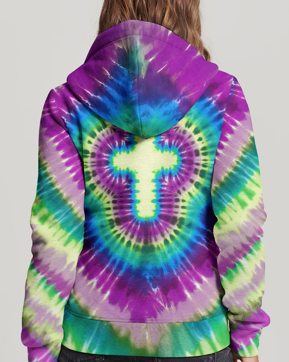 Cross Tie Dye Women's All Over Print Shirt - Tlnt1712251