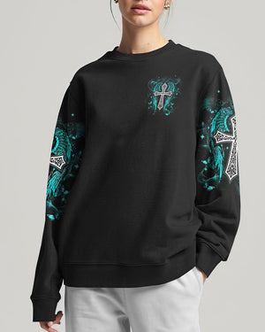 I Believe There Are Angels Among Us Cross Wings Women's All Over Print Shirt    - Tlnt1803252