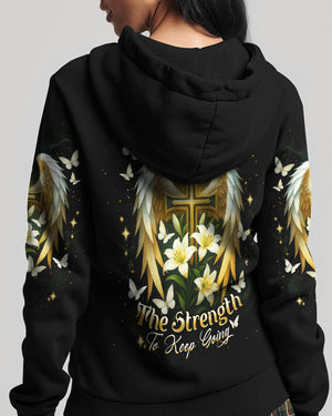 Thank You God Cross Wings Women's All Over Print Shirt    - Tlnt1804252