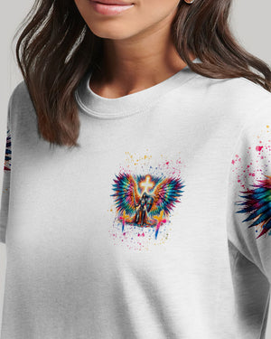 She Who Kneels Before God Warrior Wings Women's All Over Print Shirt - Tlnt1812233