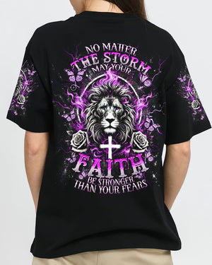 No Matter The Storm Lion Women's All Over Print Shirt - Tlnt2002253