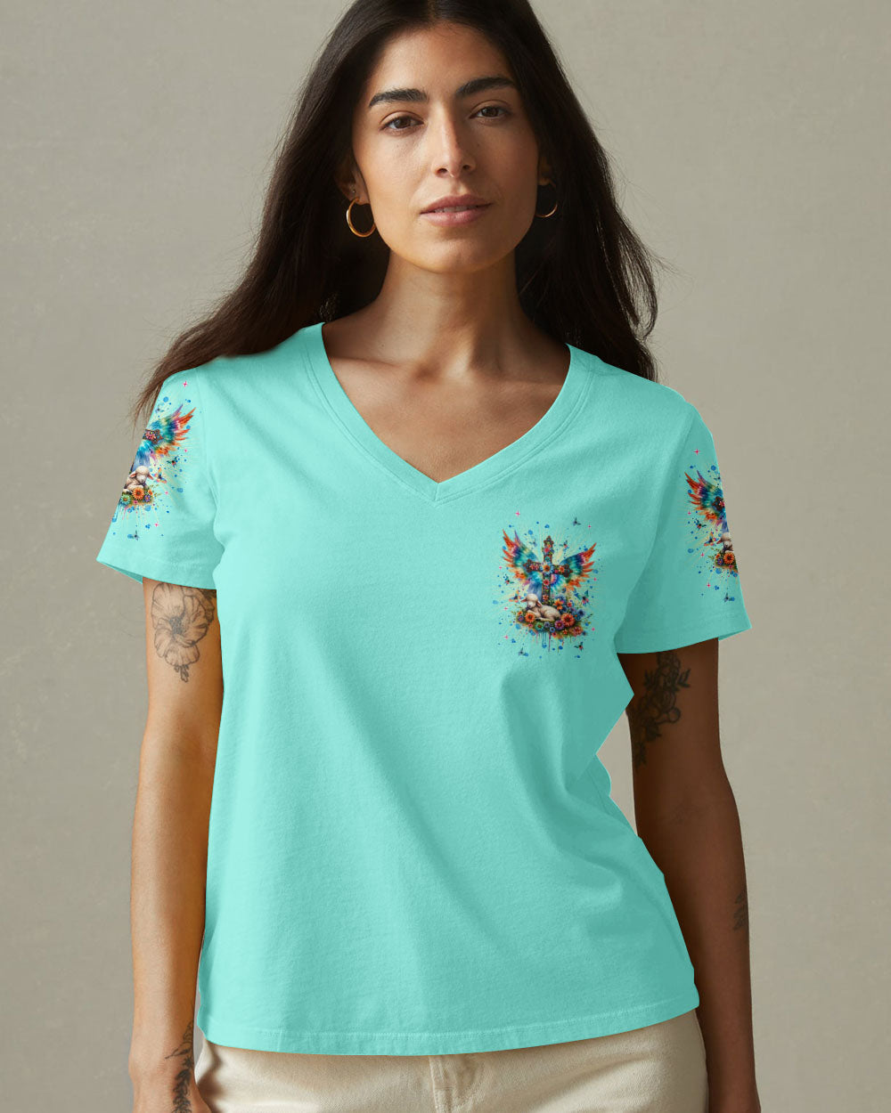 Thank You God Jesus Lamb Women's All Over Print Shirt    - Tlnt2005252