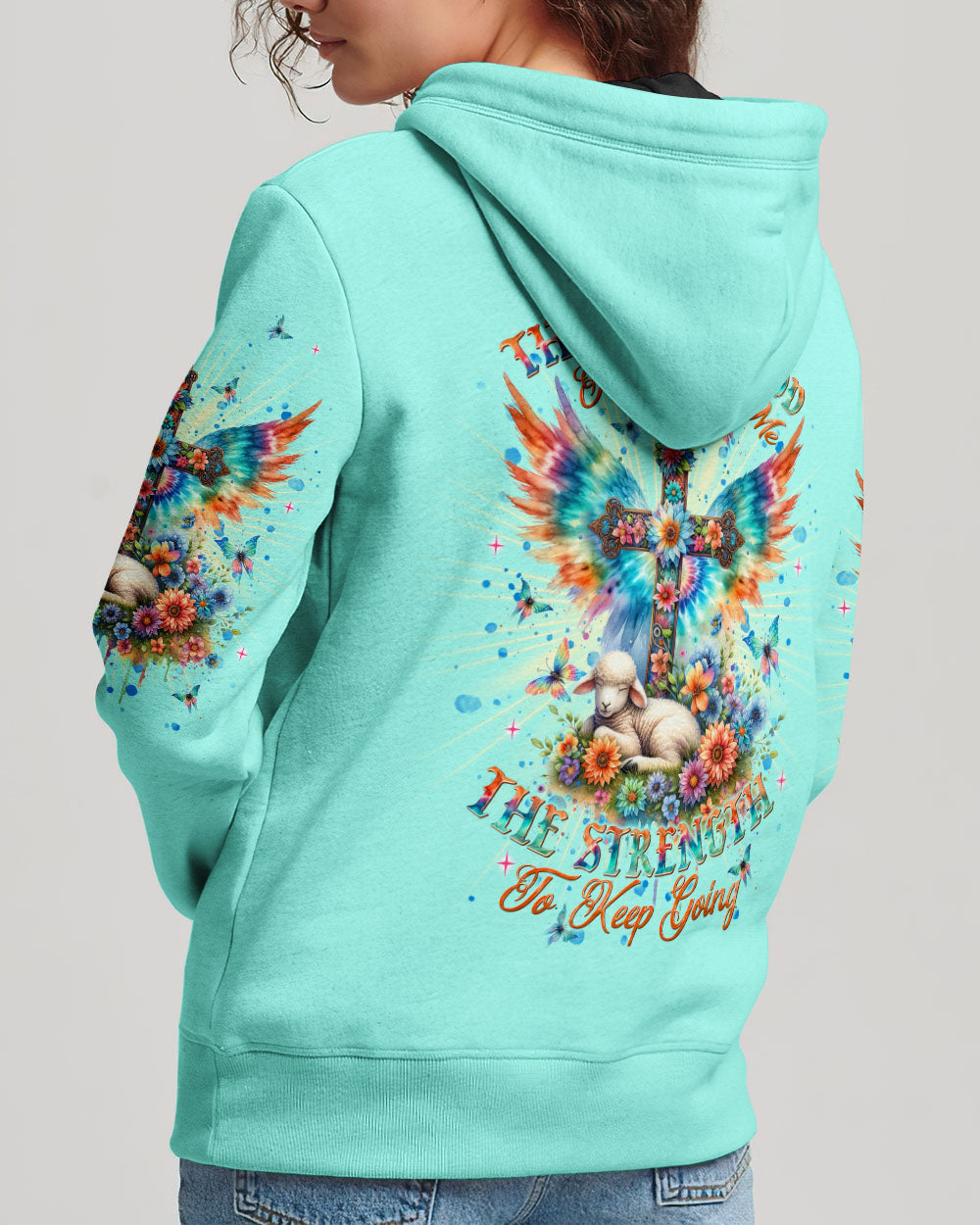 Thank You God Jesus Lamb Women's All Over Print Shirt    - Tlnt2005252