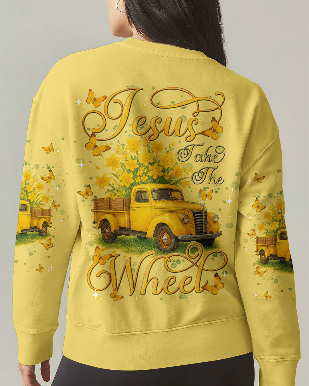 Jesus Take The Wheel Women's All Over Print Shirt   - Tlnt2104254