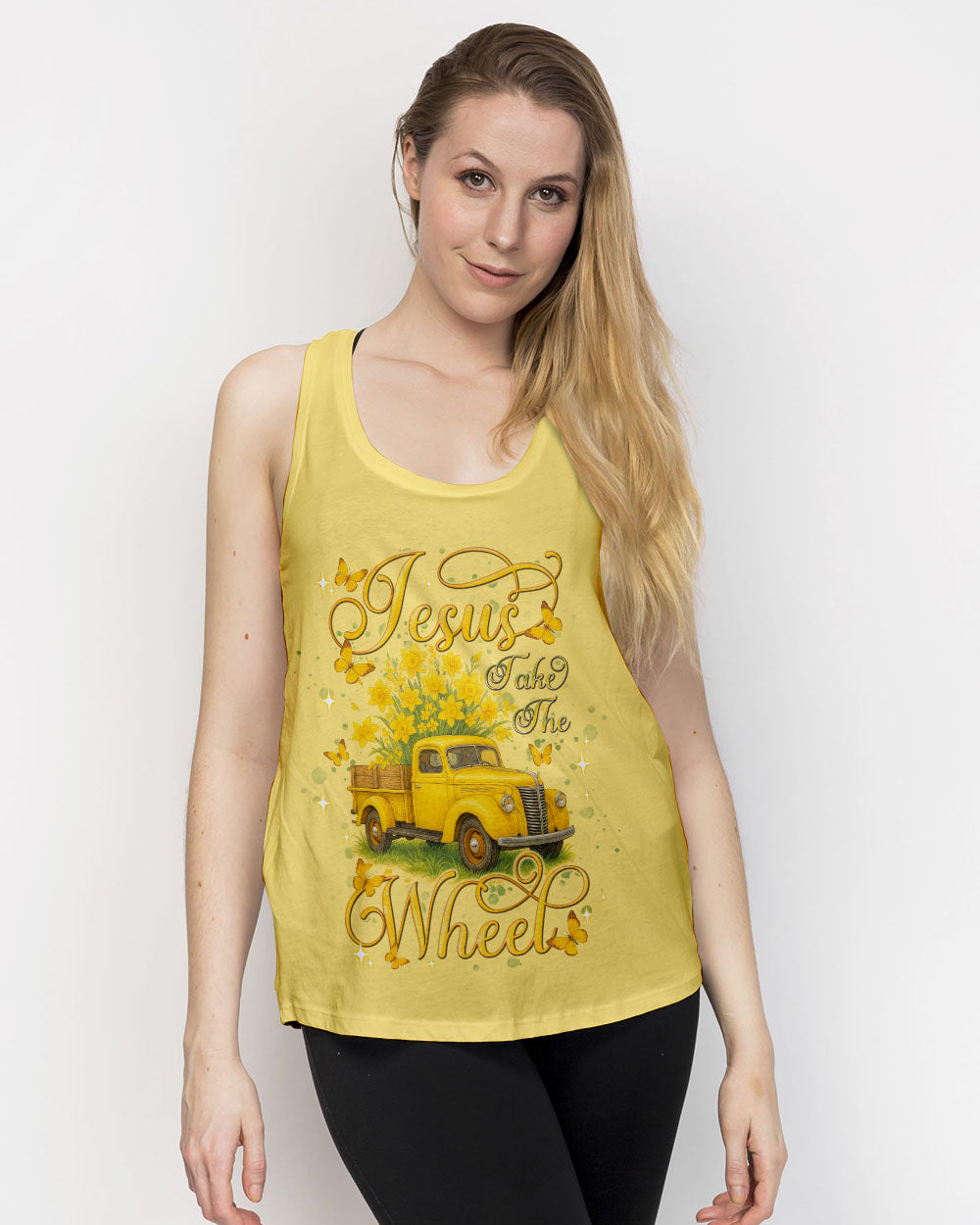 Jesus Take The Wheel Women's All Over Print Shirt   - Tlnt2104254