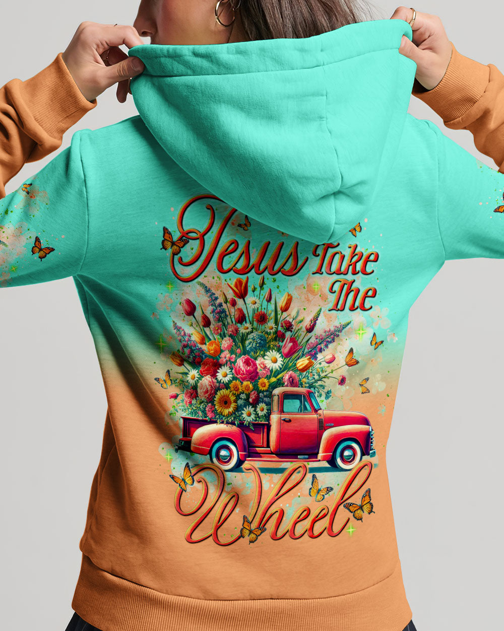 Jesus Take The Wheel Women's All Over Print Shirt - Tlnt2202252