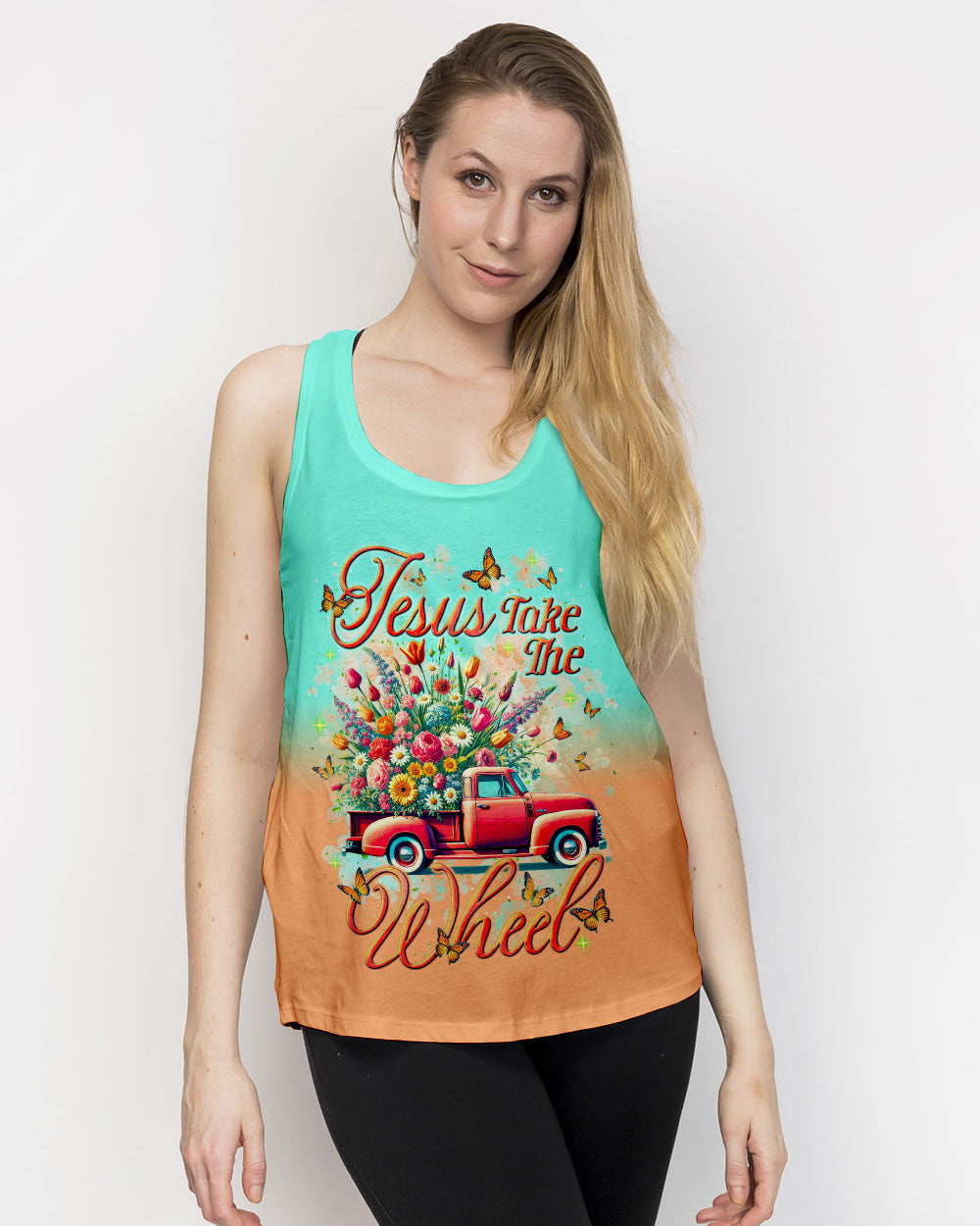 Jesus Take The Wheel Women's All Over Print Shirt - Tlnt2202252