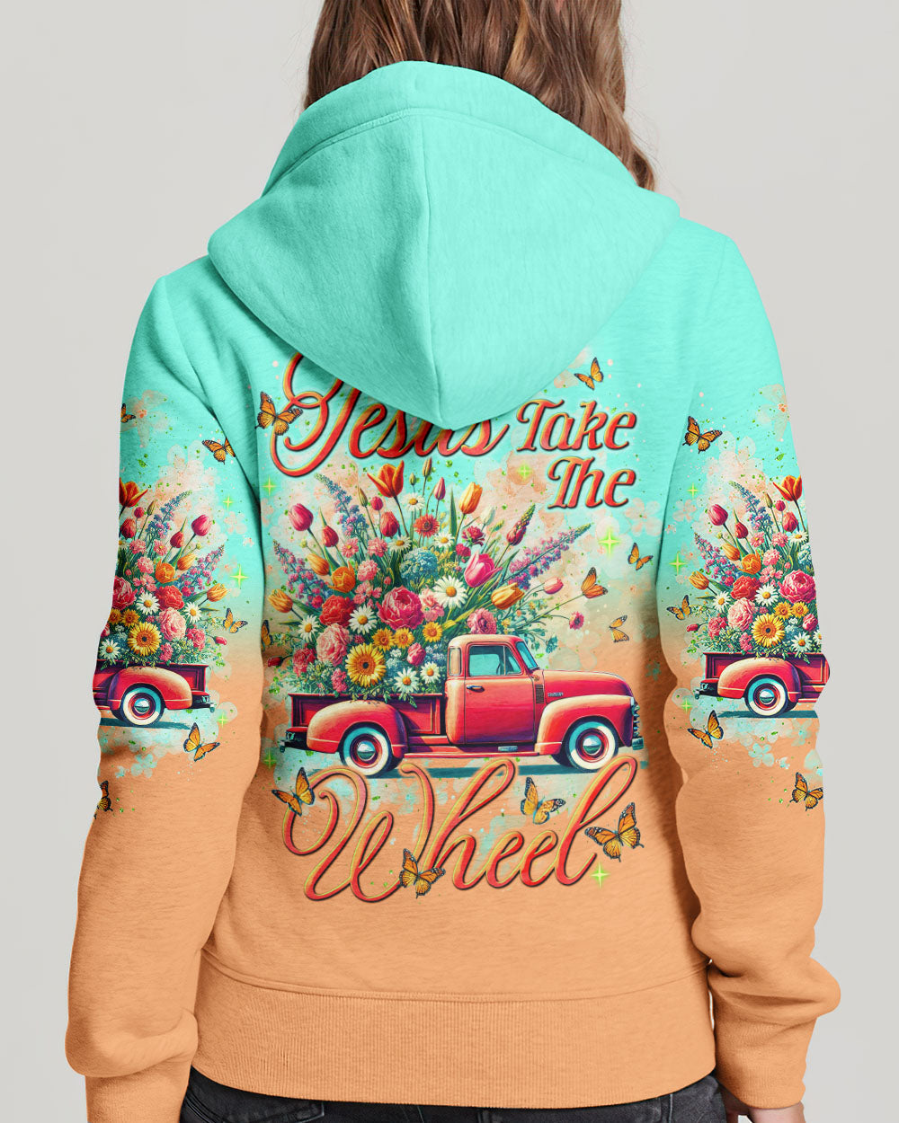 Jesus Take The Wheel Women's All Over Print Shirt - Tlnt2202252