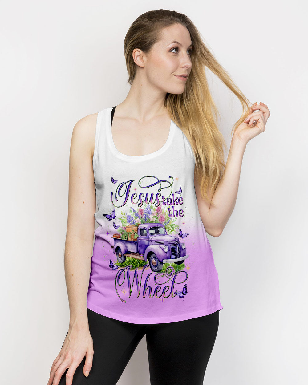 Jesus Take The Wheel Women's All Over Print Shirt  - Tlnt2203252