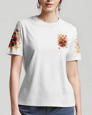 Worry Ends When Faith In God Begins Lilies Women's All Over Print Shirt - Tlnt2204244