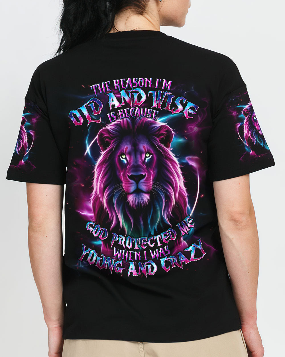 The Reason I’m Old And Wise Lion Women's All Over Print Shirt - Tlnt2212252
