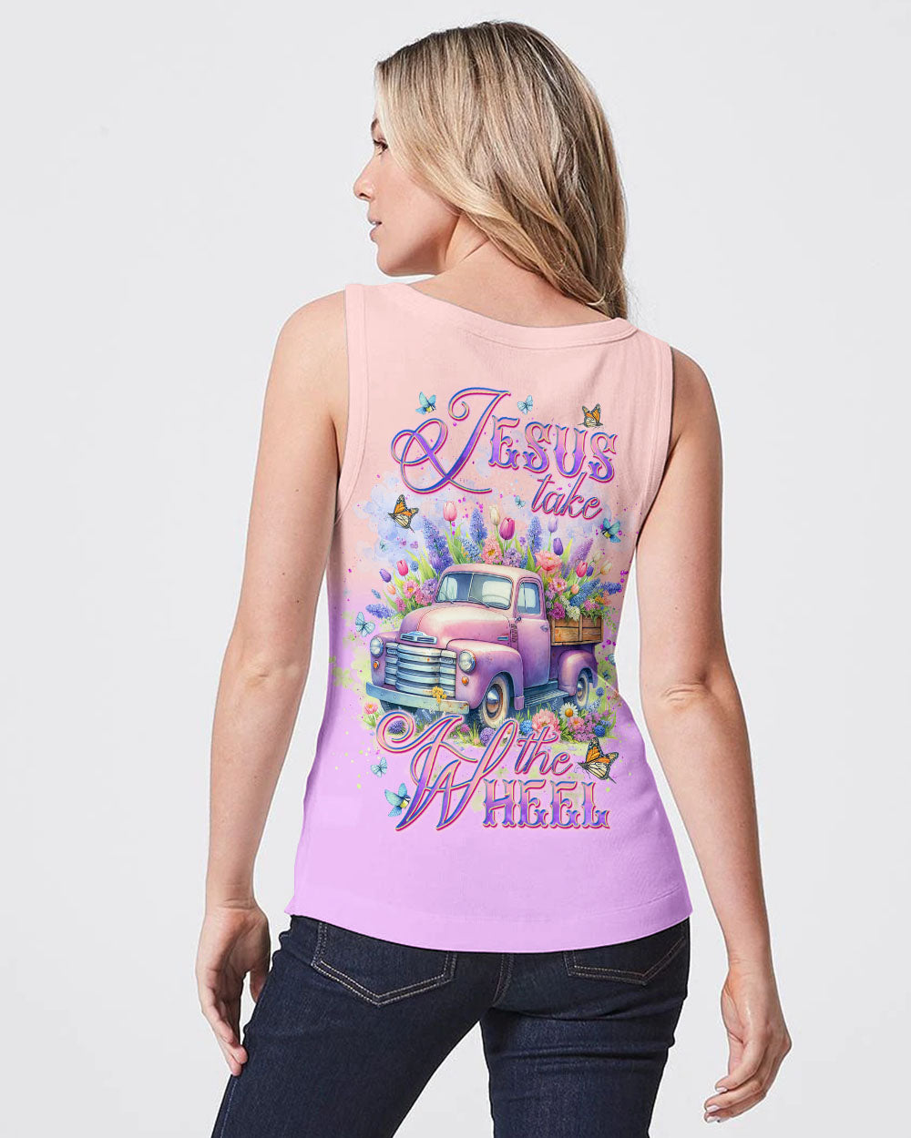 Jesus Take The Wheel Women's All Over Print Shirt -  Tlnt2301251