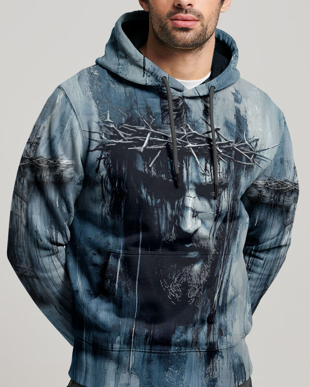 Jesus Is My Savior Lion  Watercolor Men's All Over Print Shirt -   Tlnt2303263