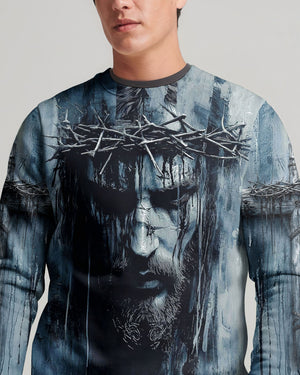 Jesus Is My Savior Lion  Watercolor Men's All Over Print Shirt -   Tlnt2303263