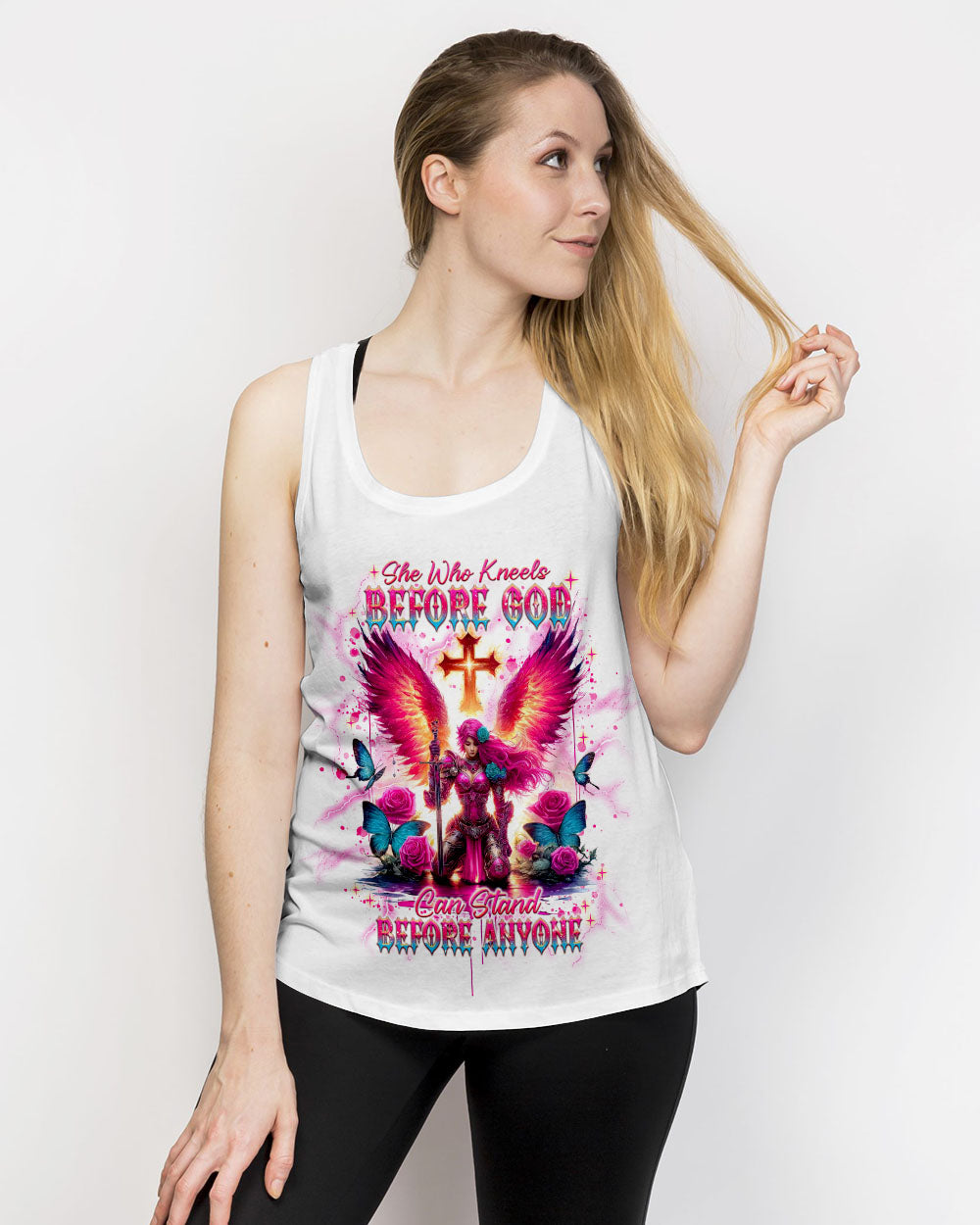 She Who Kneels Before God Women's All Over Print Shirt - Tlnt2304242