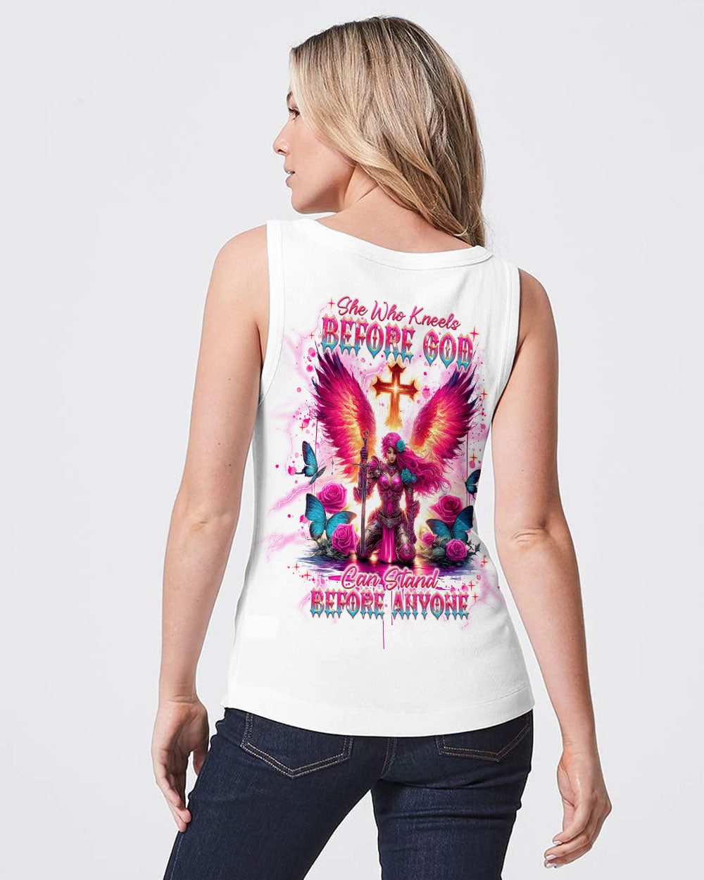 She Who Kneels Before God Women's All Over Print Shirt - Tlnt2304242