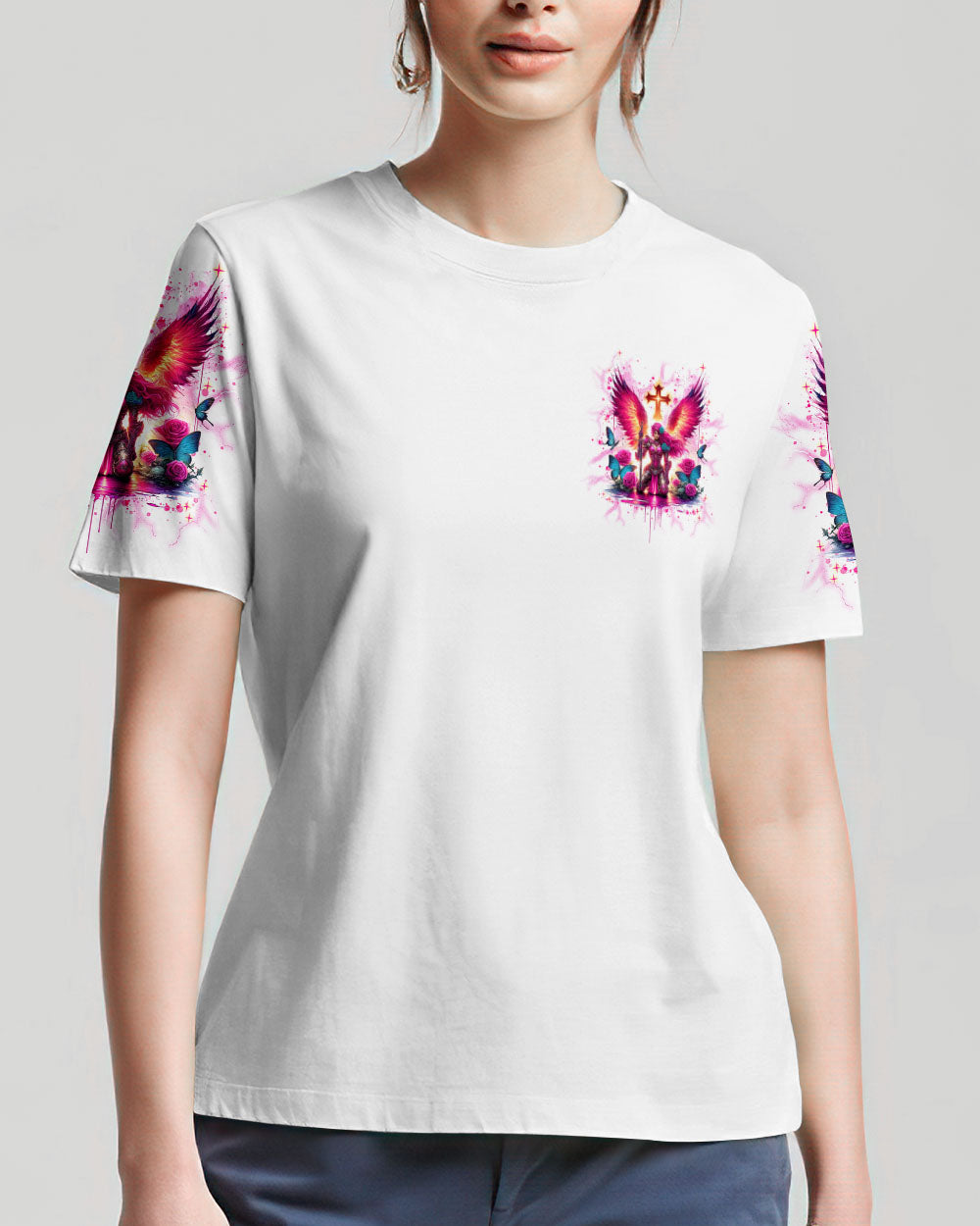 She Who Kneels Before God Women's All Over Print Shirt - Tlnt2304242