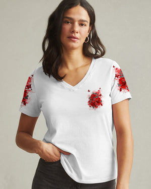 I Believe In God Rose Cross Women's All Over Print Shirt - Tlnt2311243