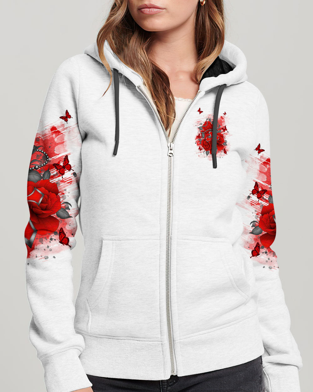I Believe In God Rose Cross Women's All Over Print Shirt - Tlnt2311243